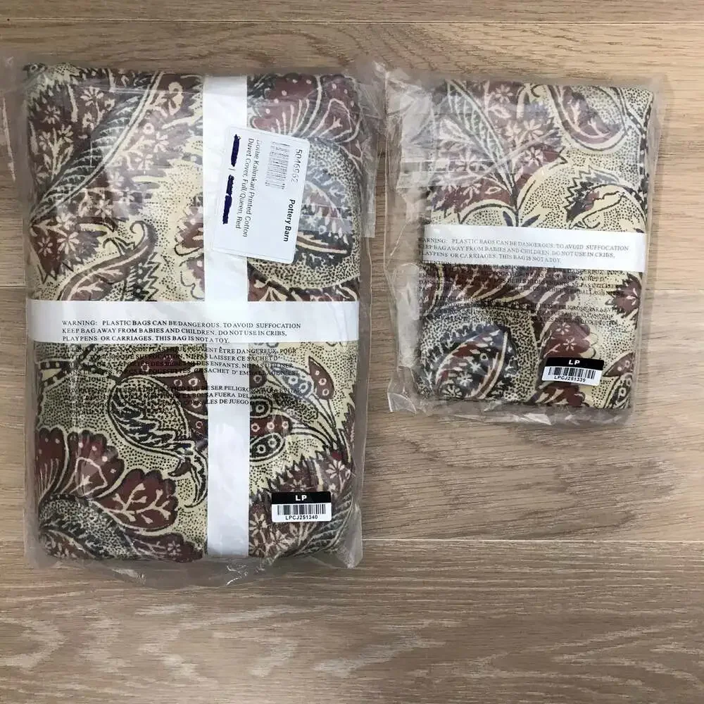 Pottery Barn Dottie Kalamkari F/Q Duvet & Standard Sham NEW